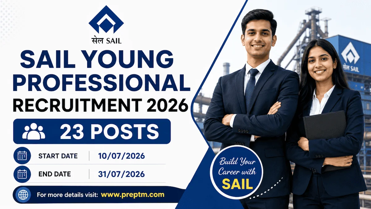 SAIL Young Professional Recruitment 2026: 23 Posts Online Apply